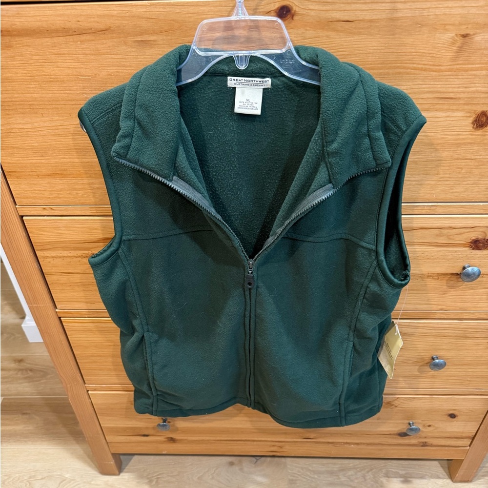 Great Northwest Green Fleece Vest